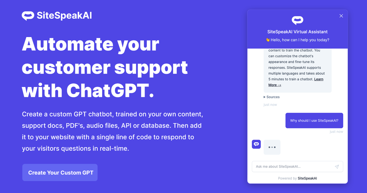Automate your customer support with AI
