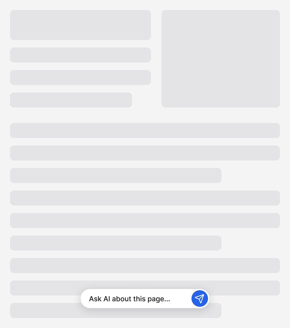 AI Search Bar