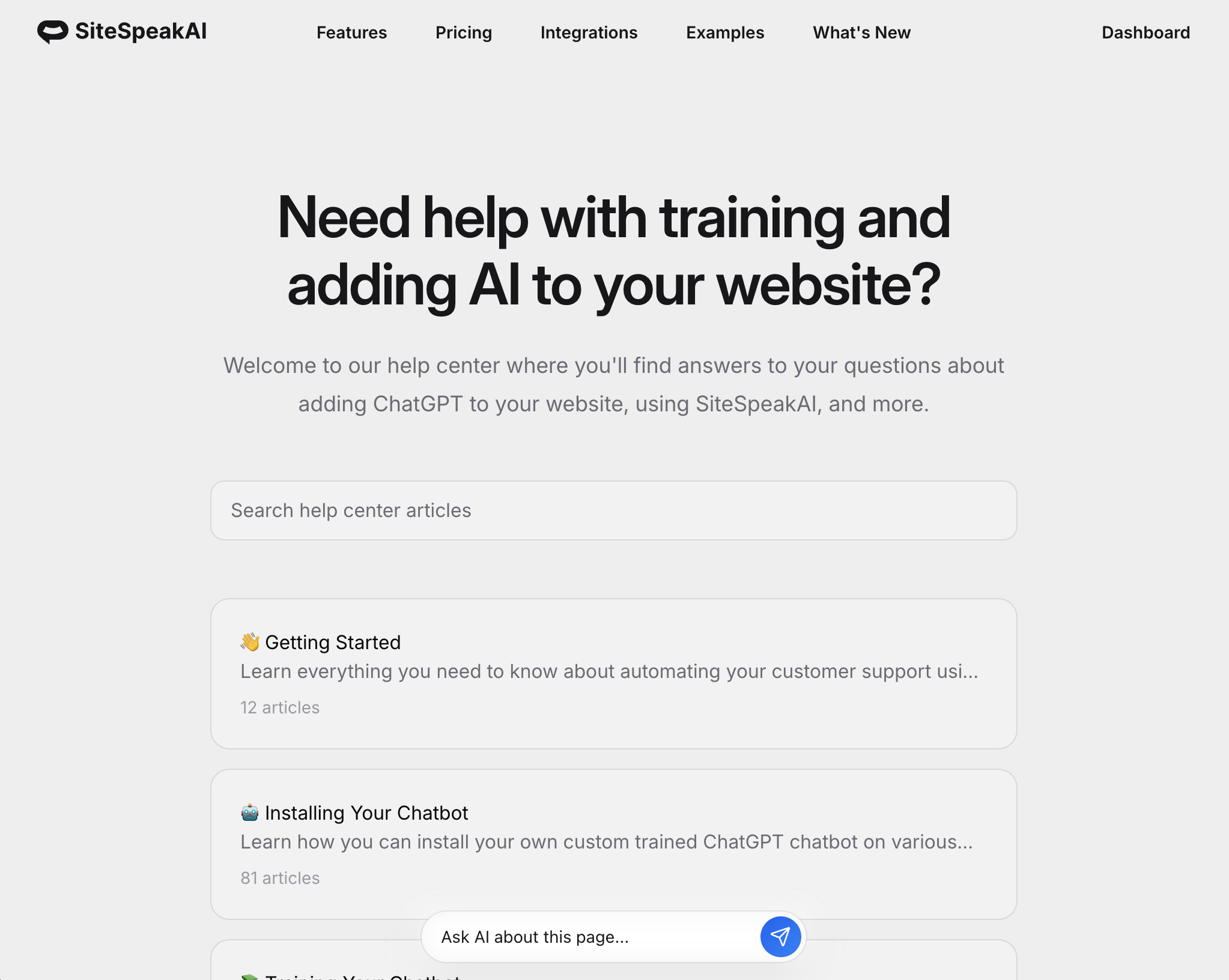 AI Search Bar