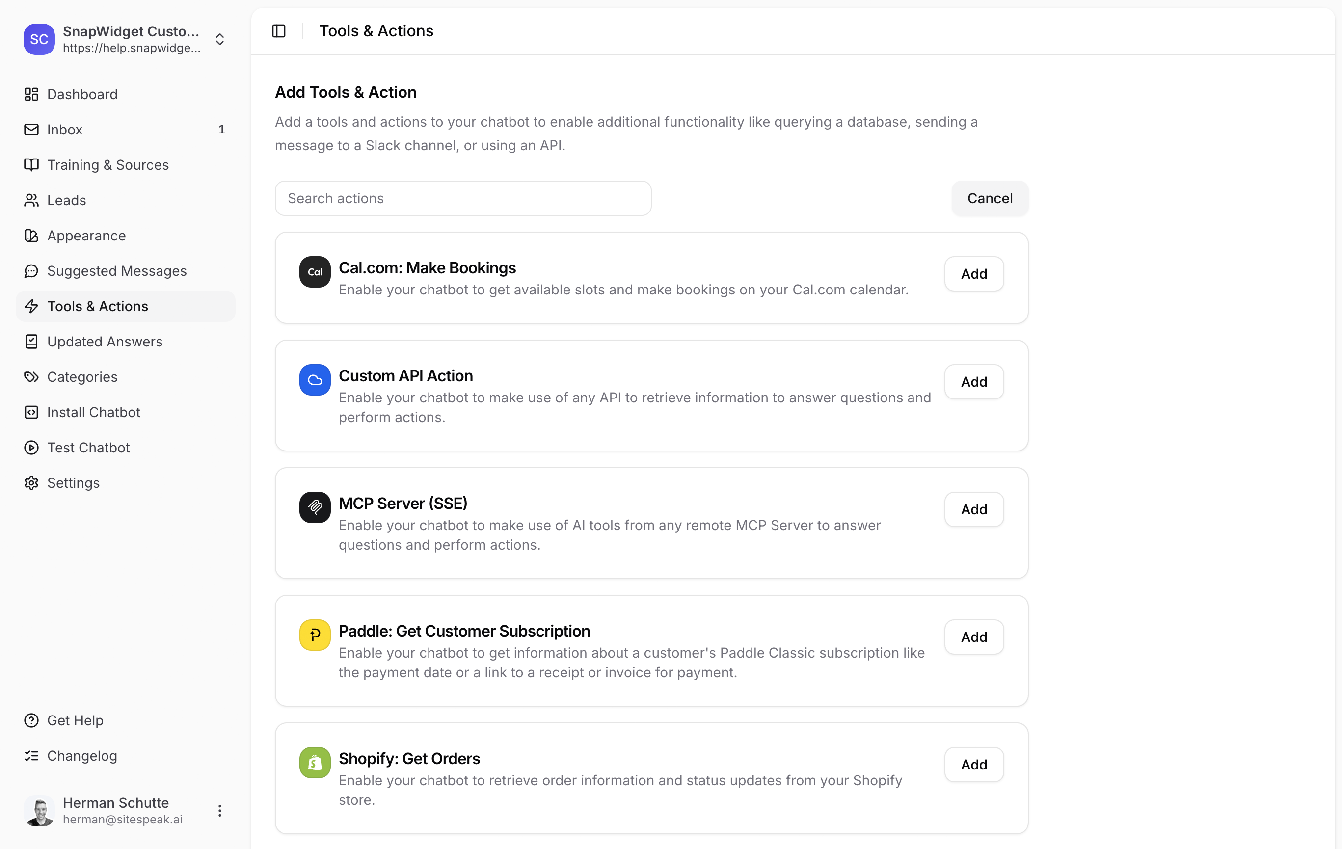 Product screenshot